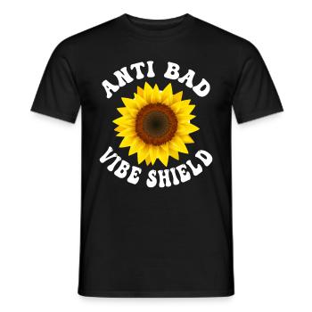 Lustige Hippie Groovy Frieden Freundlichkeit - Männer T-Shirt - Schwarz - Vorne - AI Model Male 178 light (178cm)