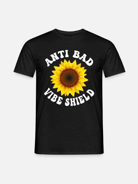 Funny Hippie Groovy Peace Kindness - Men's T-Shirt - black