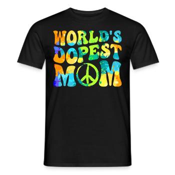 Hippie Mom Tie Dye Frieden - Männer T-Shirt - Schwarz - Vorne - AI Model Male 178 light (178cm)