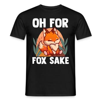 Furry Fandom Pumpkins Fursona - Men's T-Shirt - black - Front - AI Model Male 178 light (178cm)