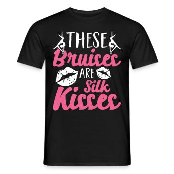 Acrobate de soie aérienne - T-shirt homme - noir - Devant - AI Model Male 178 light (178cm)