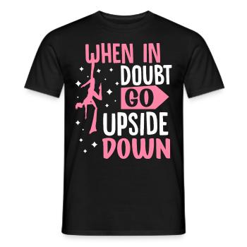 Acrobate de soie aérienne - T-shirt homme - noir - Devant - AI Model Male 178 light (178cm)