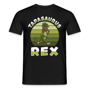 Tapasaurus rex Dinosaure T-rex Tyrannosaurus rex - T-shirt homme - noir - Devant - AI Model Male 178 light (178cm)