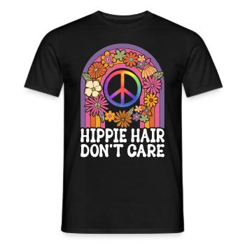 Dreadlocks Rasta Funny Hippie - Men's T-Shirt - black - Front - AI Model Male 178 light (178cm)