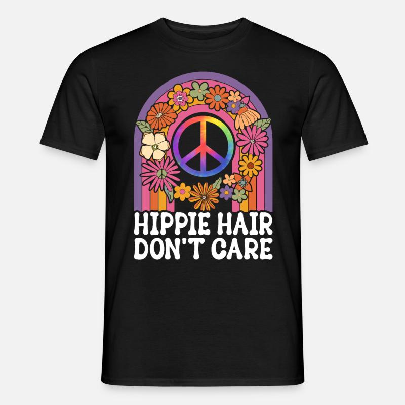 Dreadlocks Rasta Lustig Hippie - Männer T-Shirt - Schwarz