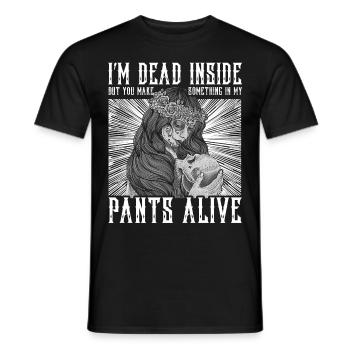 Funny Gothic Goth - Men's T-Shirt - black - Front - AI Model Male 178 light (178cm)