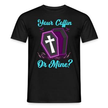 Funny Gothic Goth - Men's T-Shirt - black - Front - AI Model Male 178 light (178cm)