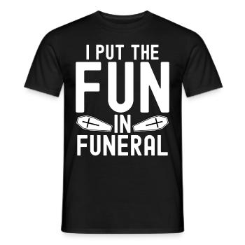 Funny Gothic Goth - Men's T-Shirt - black - Front - AI Model Male 178 light (178cm)