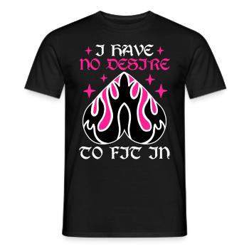 Funny Gothic Goth - Men's T-Shirt - black - Front - AI Model Male 178 light (178cm)