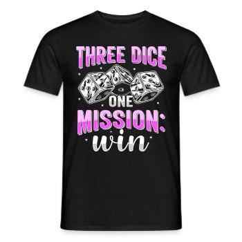 If you think I'm crazy Bunco Bunco - Men's T-Shirt - black - Front - AI Model Male 178 light (178cm)
