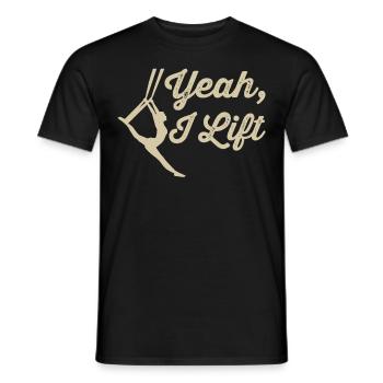 Aerial Silk Aerialist - Männer T-Shirt - Schwarz - Vorne - AI Model Male 178 light (178cm)