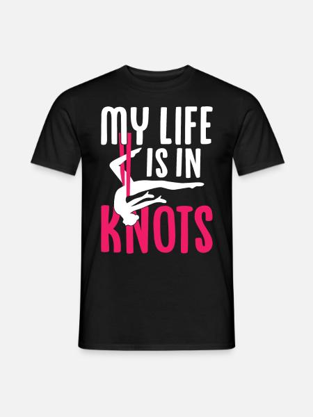 Acrobate de soie aérienne - T-shirt homme - noir