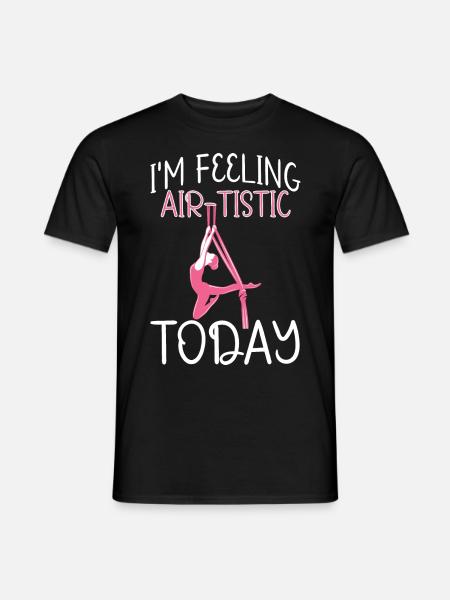 Acrobate de soie aérienne - T-shirt homme - noir
