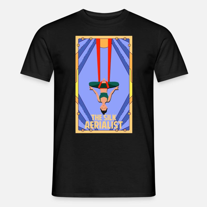 Luftseide - Männer T-Shirt - Schwarz