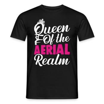 Acrobate de soie aérienne - T-shirt homme - noir - Devant - AI Model Male 178 light (178cm)