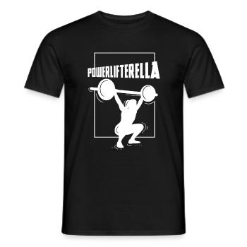 Dynamophilie, Powerlifter, Fitness, Entraînement - T-shirt homme - noir - Devant - AI Model Male 178 light (178cm)