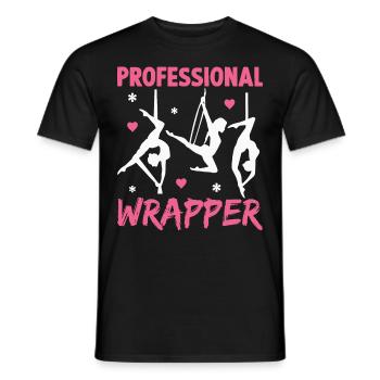 Aerial Silk Aerialist - Männer T-Shirt - Schwarz - Vorne - AI Model Male 178 light (178cm)