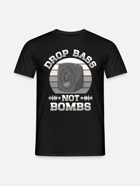 DJ Techno Music Disc Jockey House Party EDM Trance - T-shirt homme - noir