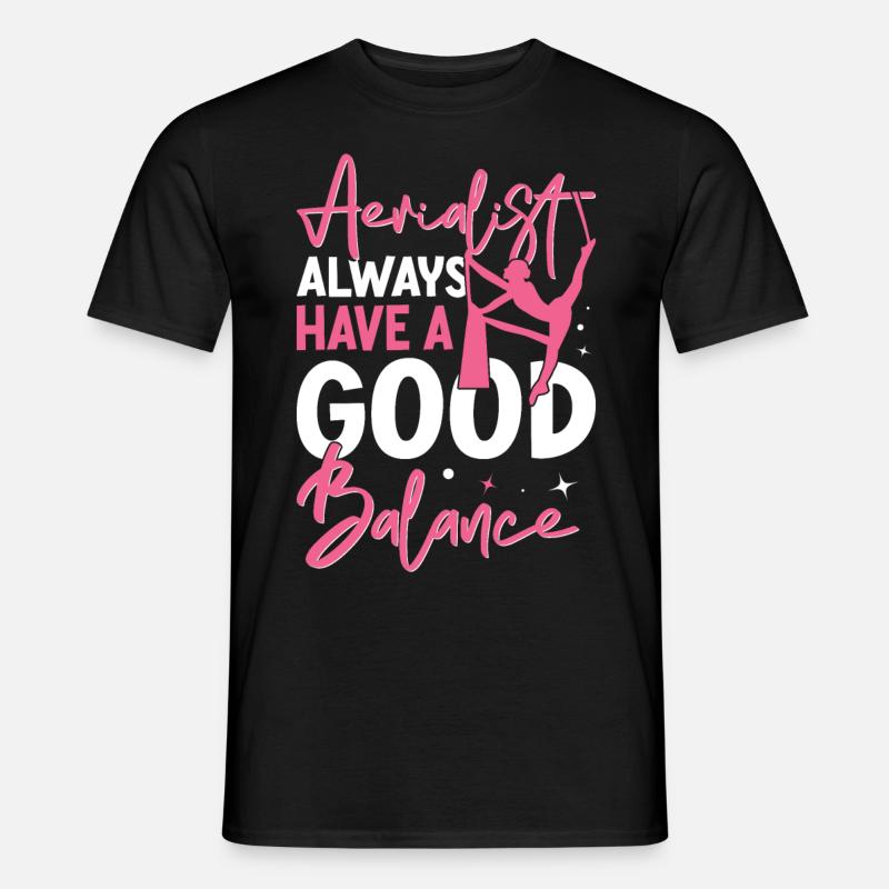Luftseide - Männer T-Shirt - Schwarz