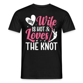 Acrobate de soie aérienne - T-shirt homme - noir - Devant - AI Model Male 178 light (178cm)
