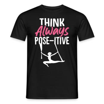Aerial Silk Aerialist - Männer T-Shirt - Schwarz - Vorne - AI Model Male 178 light (178cm)