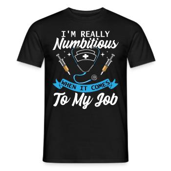 Anaesthetist - Men's T-Shirt - black - Front - AI Model Male 178 light (178cm)