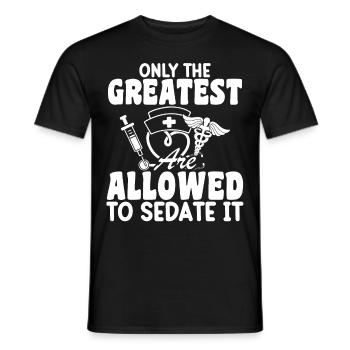 Anästhesist - Männer T-Shirt - Schwarz - Vorne - AI Model Male 178 light (178cm)