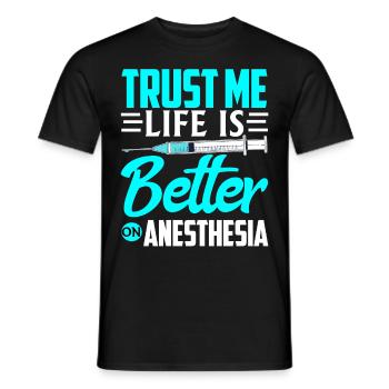 Anaesthetist - Men's T-Shirt - black - Front - AI Model Male 178 light (178cm)