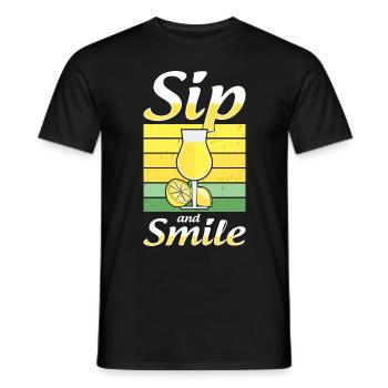 Limoncello italien Lover Liqueur de citron - T-shirt homme - noir - Devant - AI Model Male 178 light (178cm)