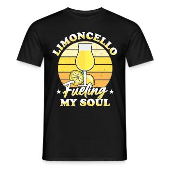 Limoncello italien amateur de liqueur de citron - T-shirt homme - noir - Devant - AI Model Male 178 light (178cm)