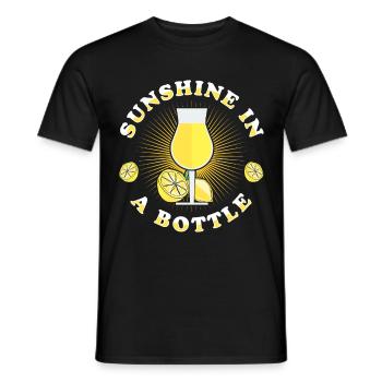 Limoncello italien amateur de liqueur de citron - T-shirt homme - noir - Devant - AI Model Male 178 light (178cm)