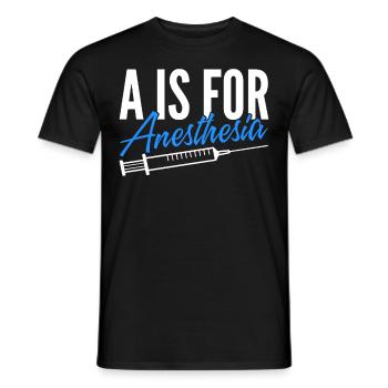 Anesthésiste Anesthésiologie - T-shirt homme - noir - Devant - AI Model Male 178 light (178cm)