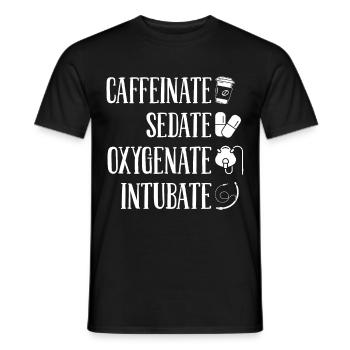 Anaesthetist - Men's T-Shirt - black - Front - AI Model Male 178 light (178cm)