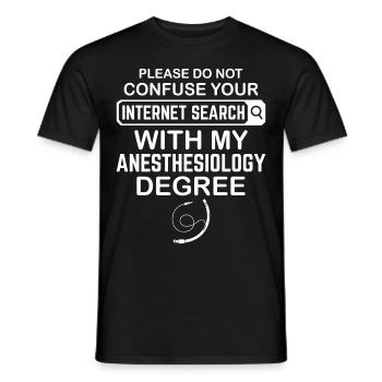 Anaesthetist - Men's T-Shirt - black - Front - AI Model Male 178 light (178cm)