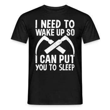Anaesthetist - Men's T-Shirt - black - Front - AI Model Male 178 light (178cm)