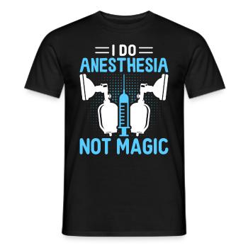 Anesthesiologist Anesthesiology - Men's T-Shirt - black - Front - AI Model Male 178 light (178cm)