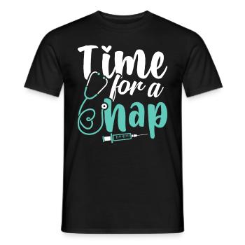 Anesthésiste Anesthésiologie - T-shirt homme - noir - Devant - AI Model Male 178 light (178cm)