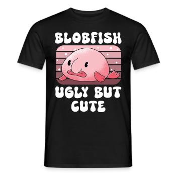 Meeresbiologe Tiefseefisch Blobfisch Ozean - Männer T-Shirt - Schwarz - Vorne - AI Model Male 178 light (178cm)