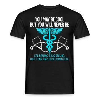 Anaesthetist - Men's T-Shirt - black - Front - AI Model Male 178 light (178cm)