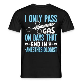 Anesthésiologie - T-shirt homme - noir - Devant - AI Model Male 178 light (178cm)