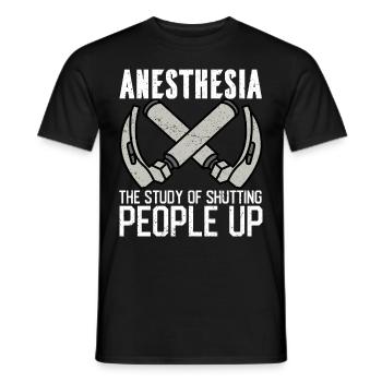 Anesthésiste Anesthésiologie - T-shirt homme - noir - Devant - AI Model Male 178 light (178cm)