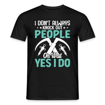 Anesthésiste Anesthésiologie - T-shirt homme - noir - Devant - AI Model Male 178 light (178cm)