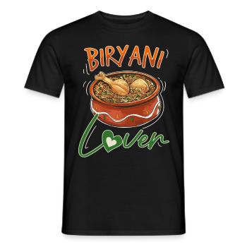 Indisches Essen Feinschmecker, Biryani, Liebhaber, - Männer T-Shirt - Schwarz - Vorne - AI Model Male 178 light (178cm)