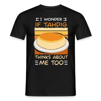 Cadeaux pour les gourmets de Thadig - T-shirt homme - noir - Devant - AI Model Male 178 light (178cm)