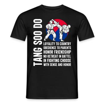 Tang Soo Do Cadeau - T-shirt homme - noir - Devant - AI Model Male 178 light (178cm)