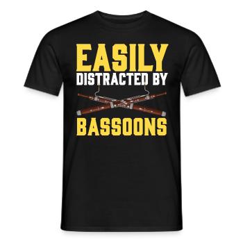 Bassoonist - Men's T-Shirt - black - Front - AI Model Male 178 light (178cm)