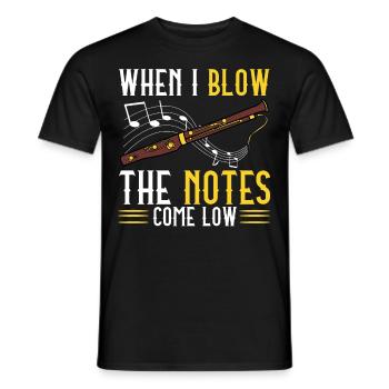 Fagott Fagottist - Männer T-Shirt - Schwarz - Vorne - AI Model Male 178 light (178cm)