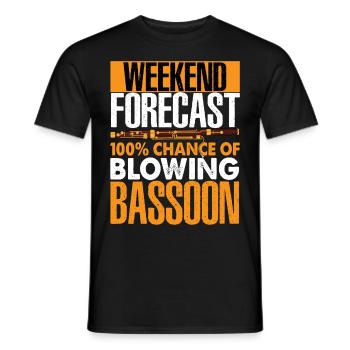 Bassoonist - Men's T-Shirt - black - Front - AI Model Male 178 light (178cm)