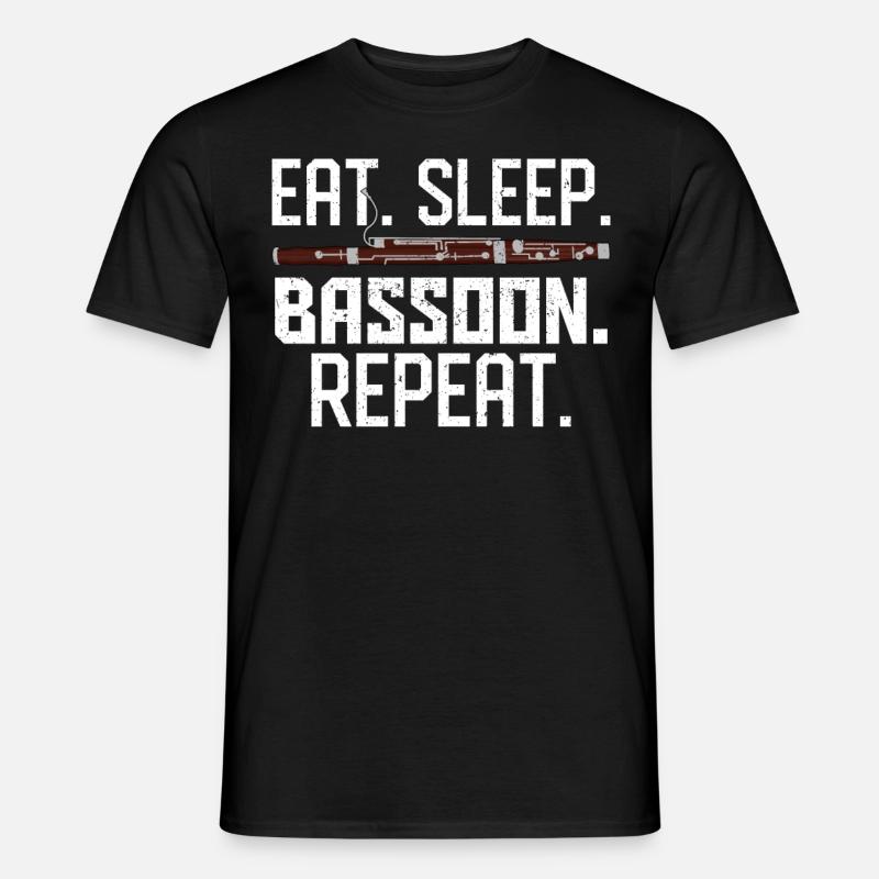 Fagottist - Männer T-Shirt - Schwarz
