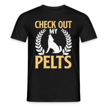 Coyote Hunt Coyote Hunter Yote - T-shirt homme - noir - Devant - AI Model Male 178 light (178cm)